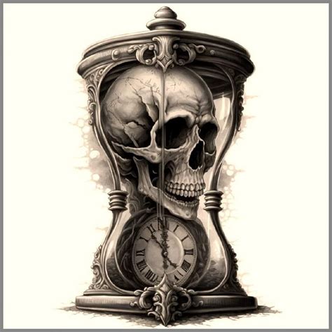 hourglass design tattoo|hourglass with skull shoulder tattoo.